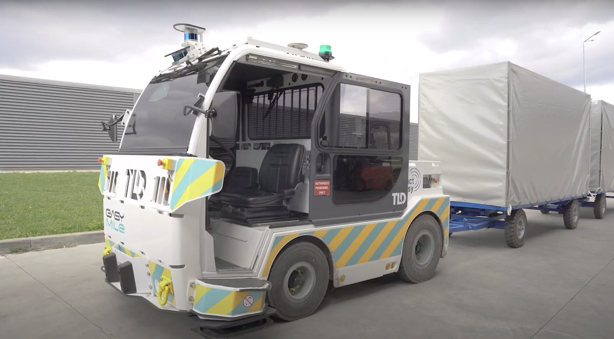 Automated outdoor material handling at BOSH Romania